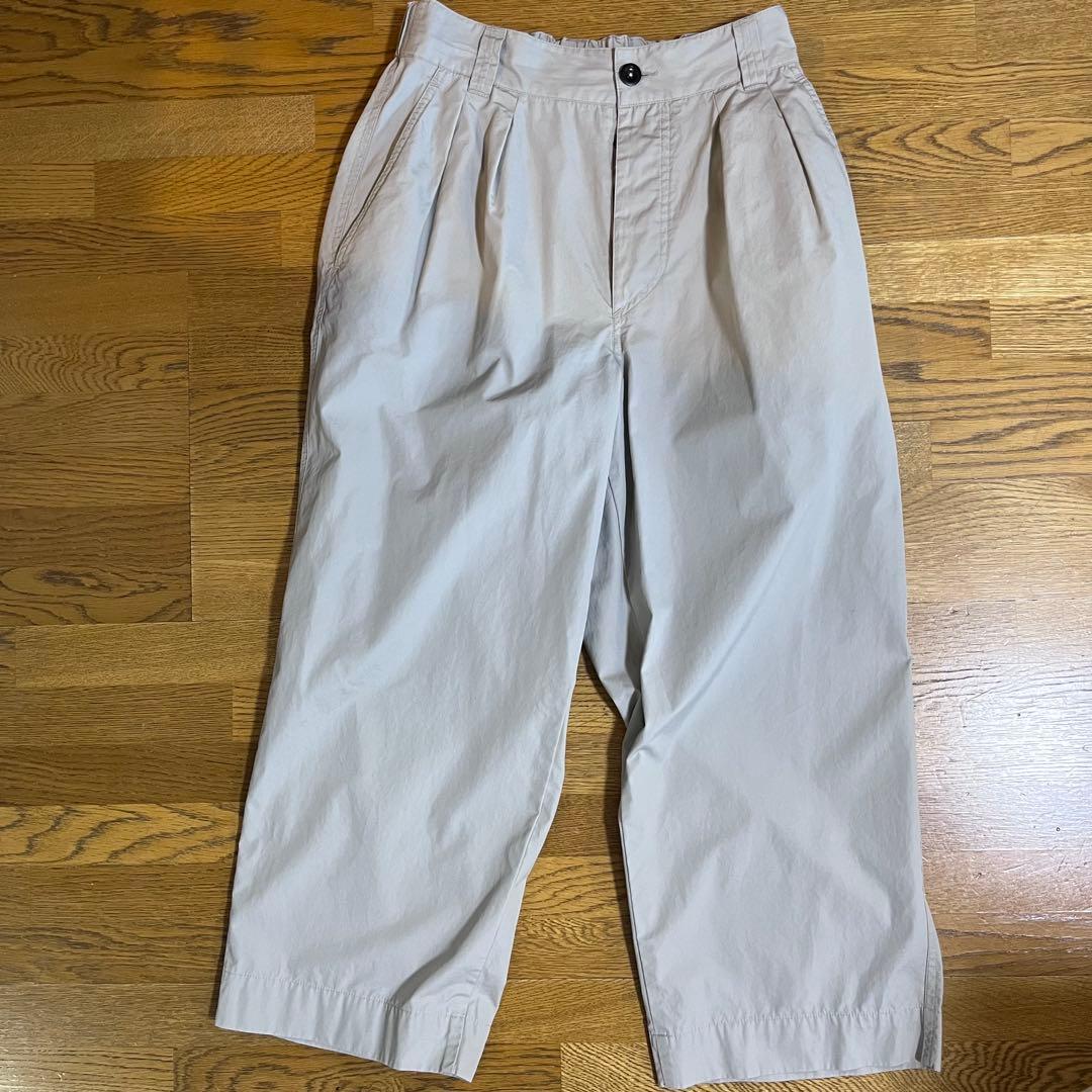 MHL 24SS FINE COMPACT COTTONパンツ