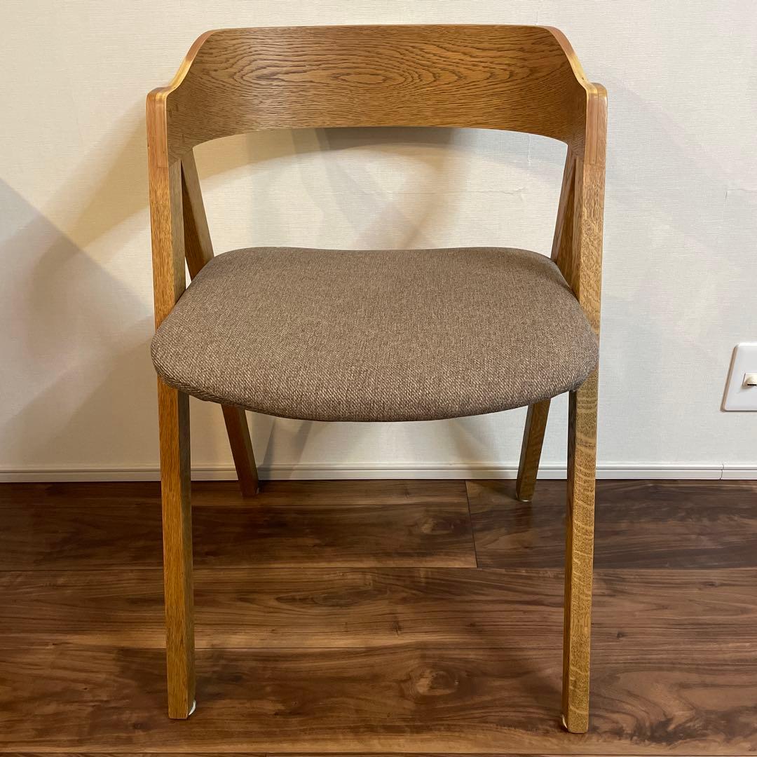 unico ELEMTダイニングチェア ブラウン