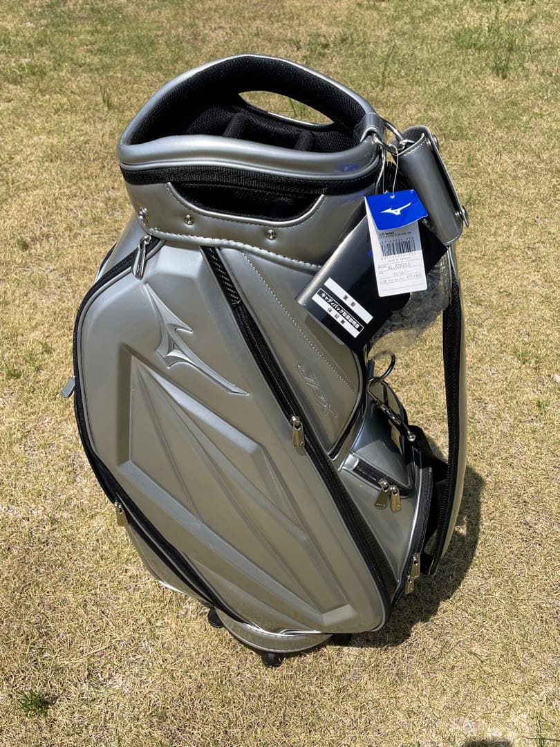 訳あり　新品未使用品　MIZUNOミズノ キャディバッグ9.5型　シルバー