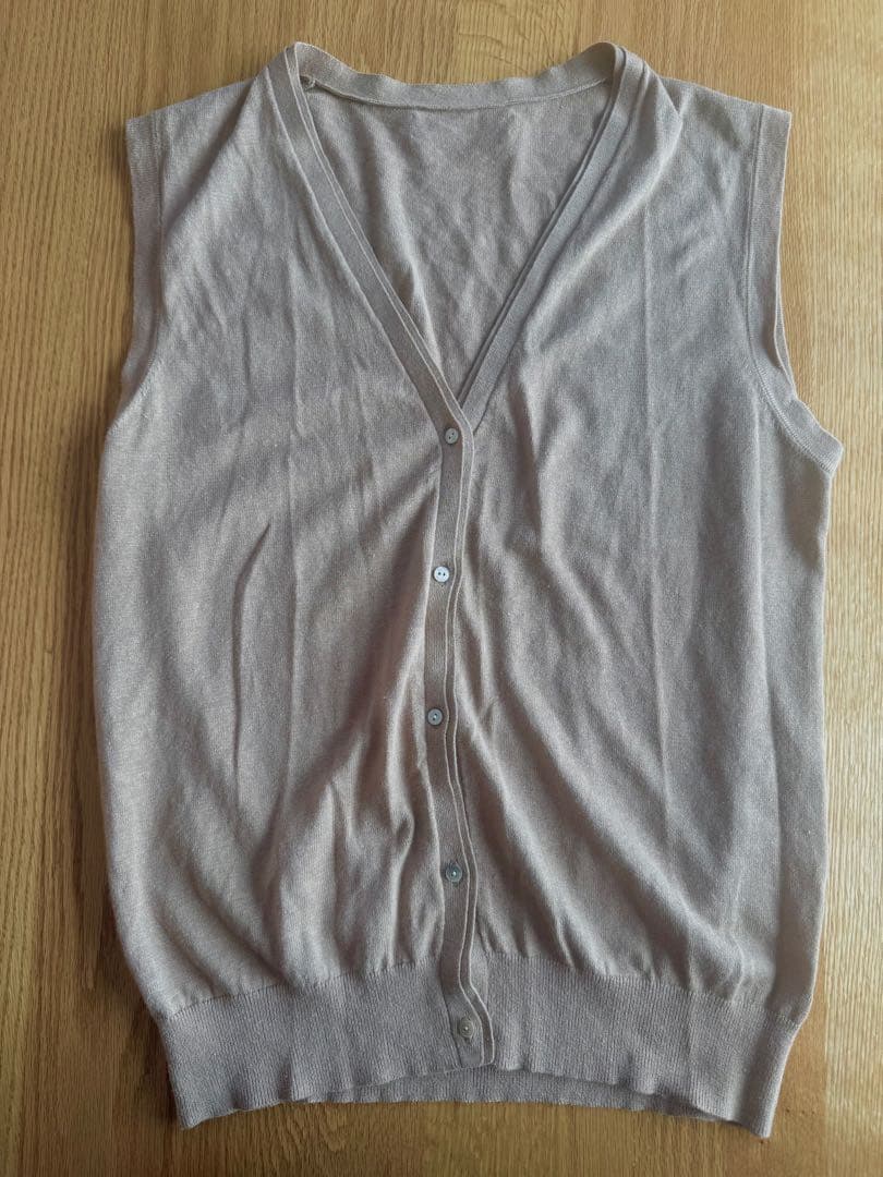 正規品 ETRETOKYO コットンリネンハイゲージニットベスト