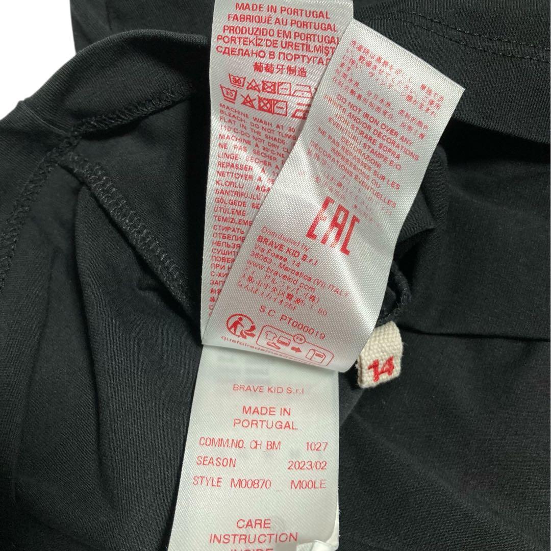 マルニ★MARNI ロゴ ロングスリーブT バイカラー カットソー ブラック M