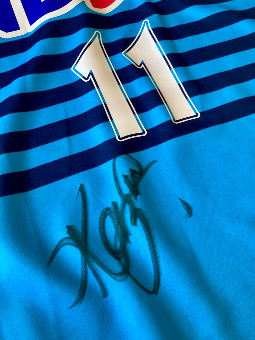 07/08 横浜FC 三浦知良 サイン入り　ユニフォーム オーセンティック カズ