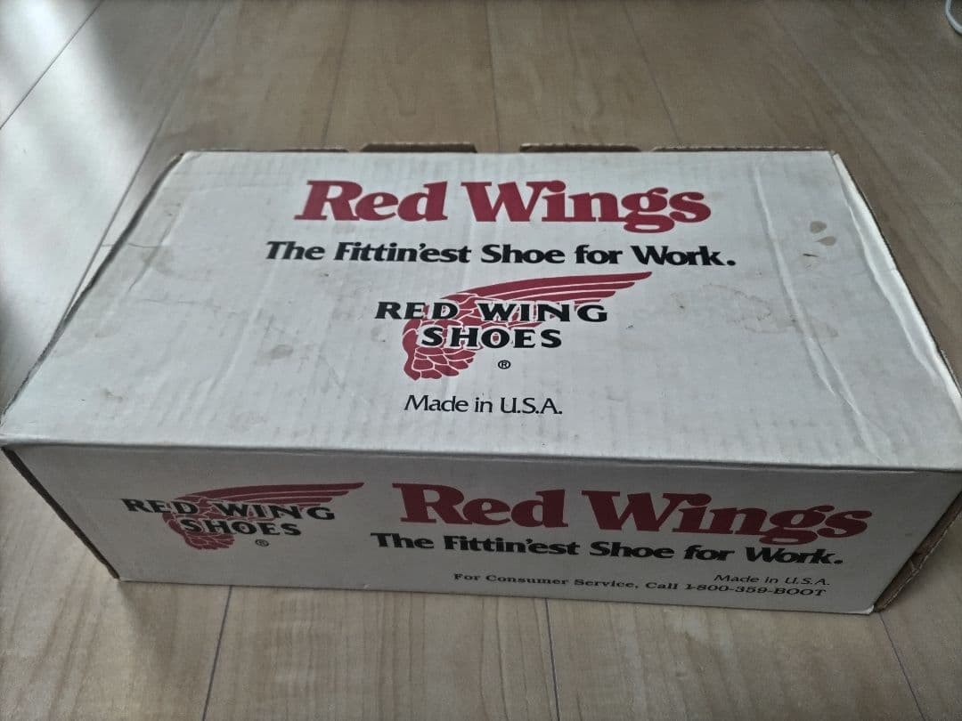 値下げ REDWING 8166 9D 半円犬タグ 赤茶