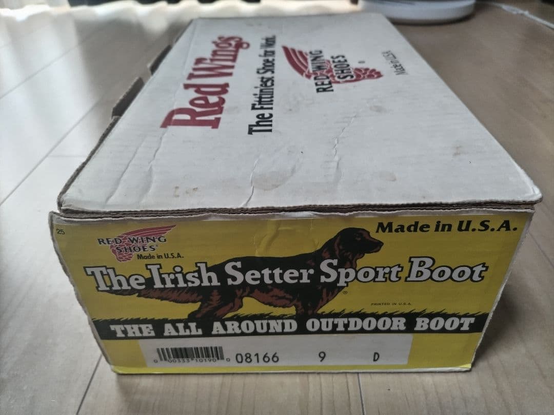 値下げ REDWING 8166 9D 半円犬タグ 赤茶