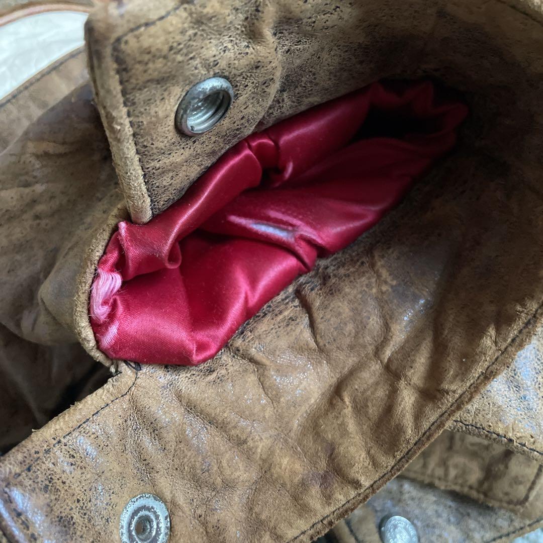 Jeff Hamilton BULLS レザー スタジャン ジャケット 90s