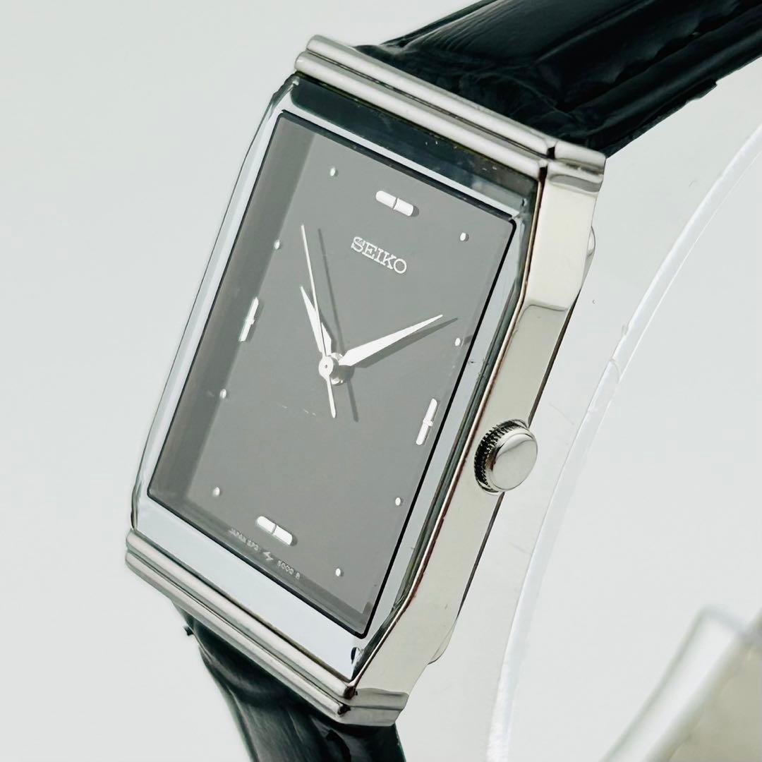 【希少/電池交換済】SEIKO　腕時計　新品ベルト　クォーツ　シルバー