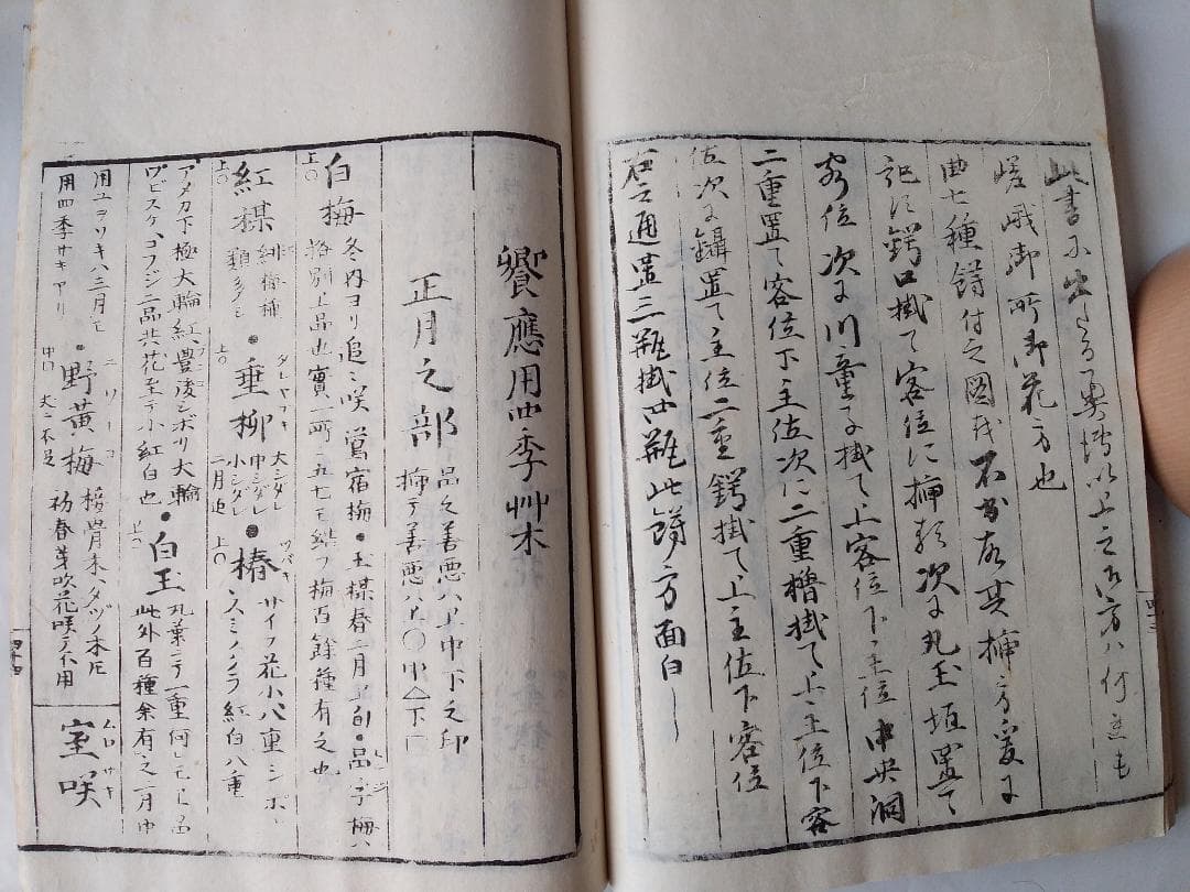 華道家元未生御流『 挿花伝書 四方之薫 』未生齋廣甫法眼蔵版 天保十五年刊 です