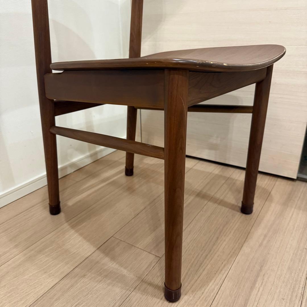 無印良品　ラウンドチェア　ダイニングチェア　ウォールナット