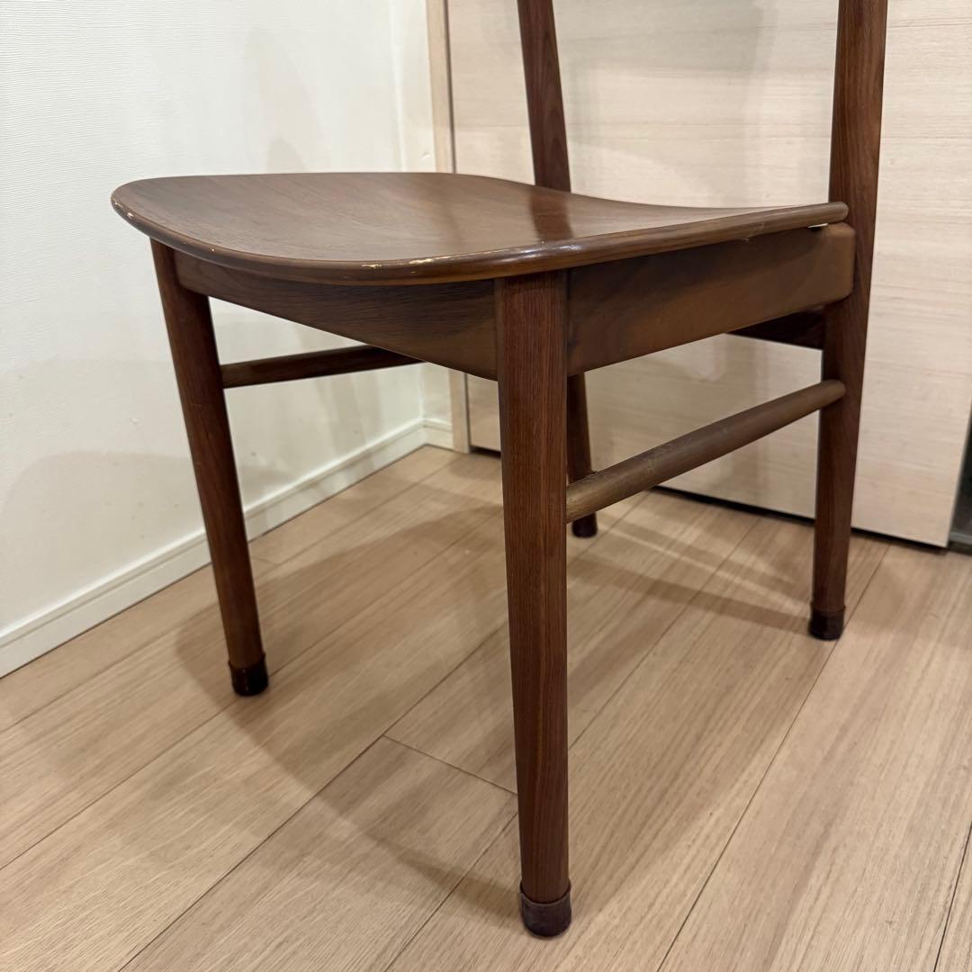 無印良品　ラウンドチェア　ダイニングチェア　ウォールナット