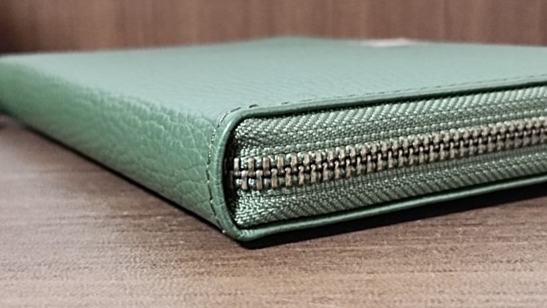 豊岡工房 牛革 お薬手帳 マルチケース 多機能 財布 オリーブ