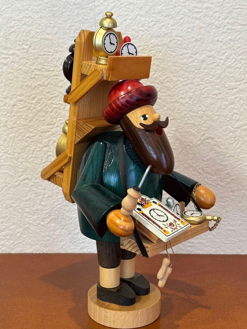 ドイツ製　木工芸品　煙出し人形（パイプ人形）