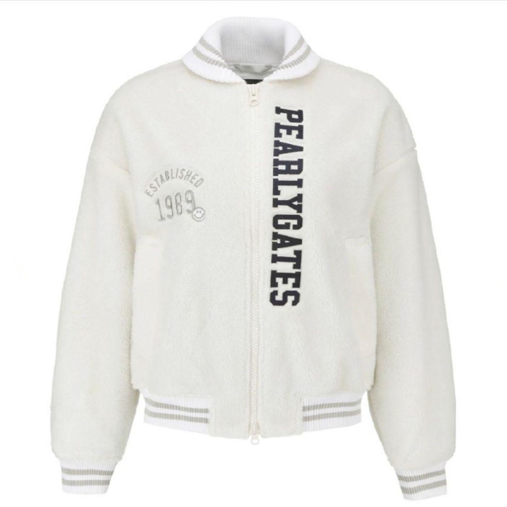 【PEARLY GATES/パーリーゲイツ】カレッジロゴボアジップブルゾン