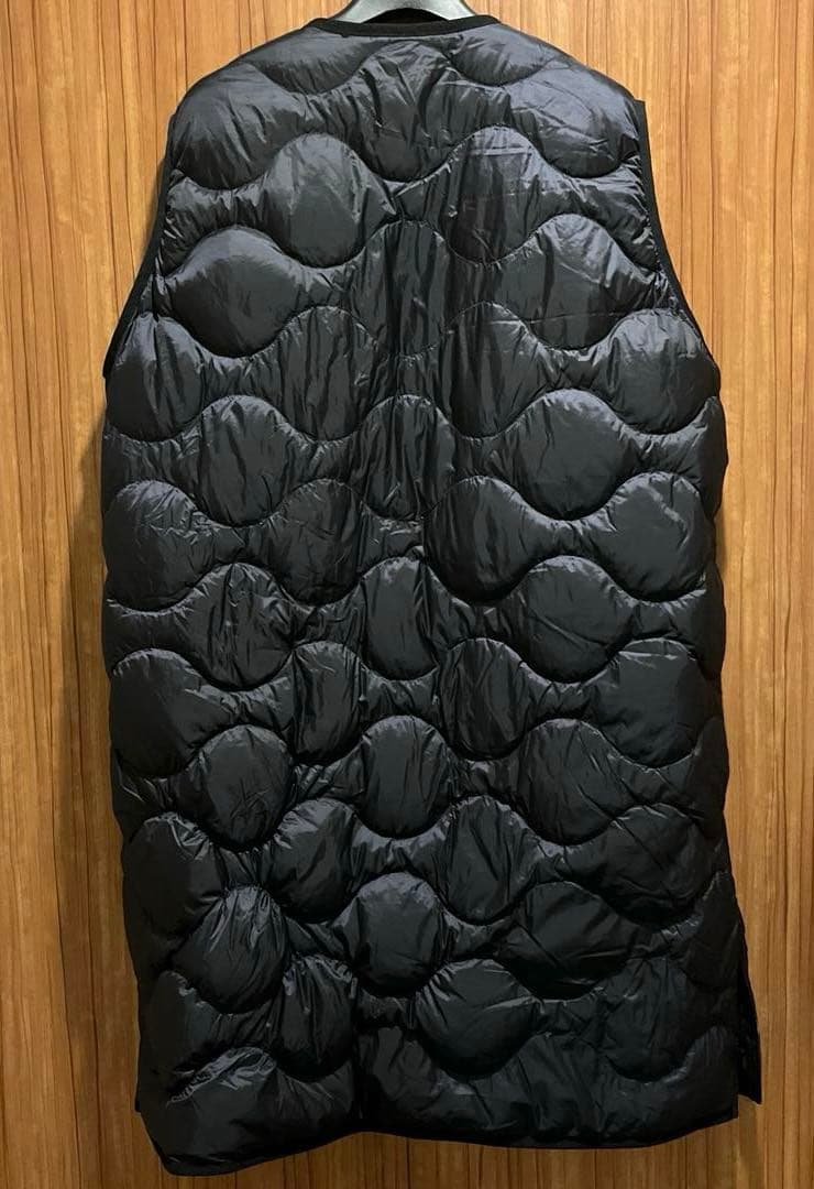 【UNIQLOx theory】ダウンロングベスト　黒　S