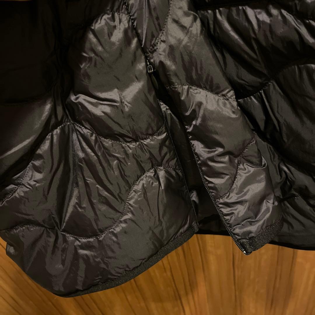 【UNIQLOx theory】ダウンロングベスト　黒　S