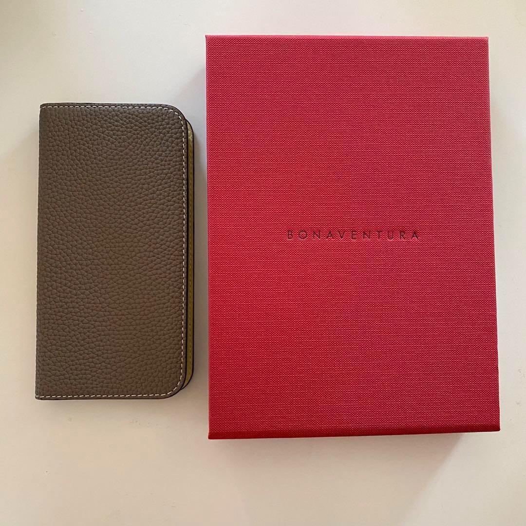 iPhone 13Pro ケース　ボナベンチュラ　エトープ×イエロー