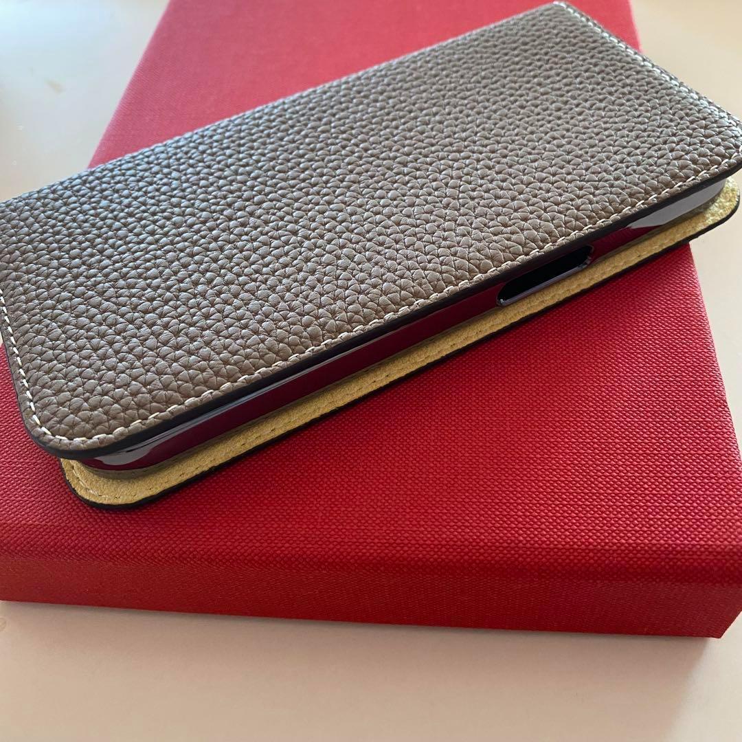 iPhone 13Pro ケース　ボナベンチュラ　エトープ×イエロー