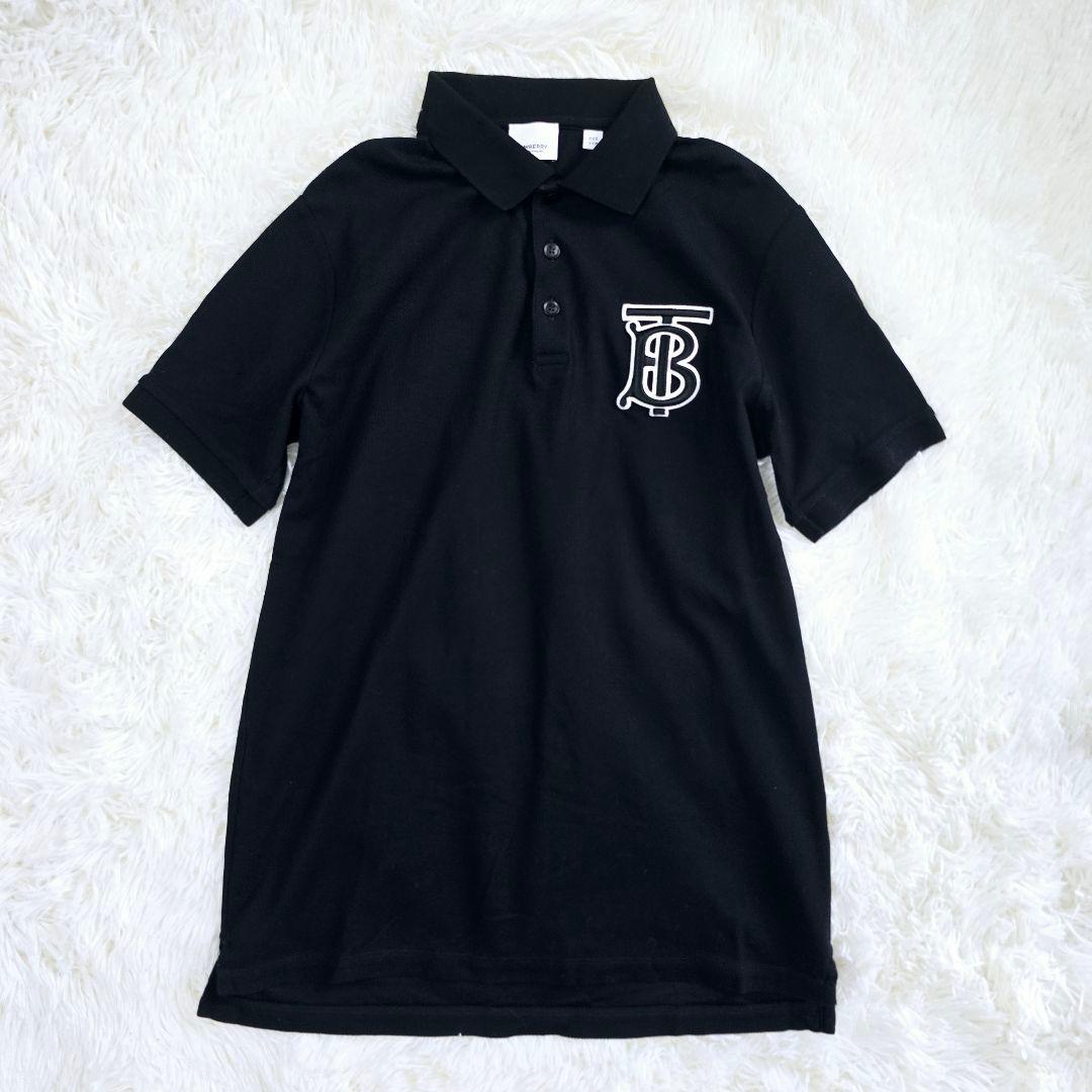 caprice様✨バーバリー TBロゴ ワンポイント ポロシャツ ブラック