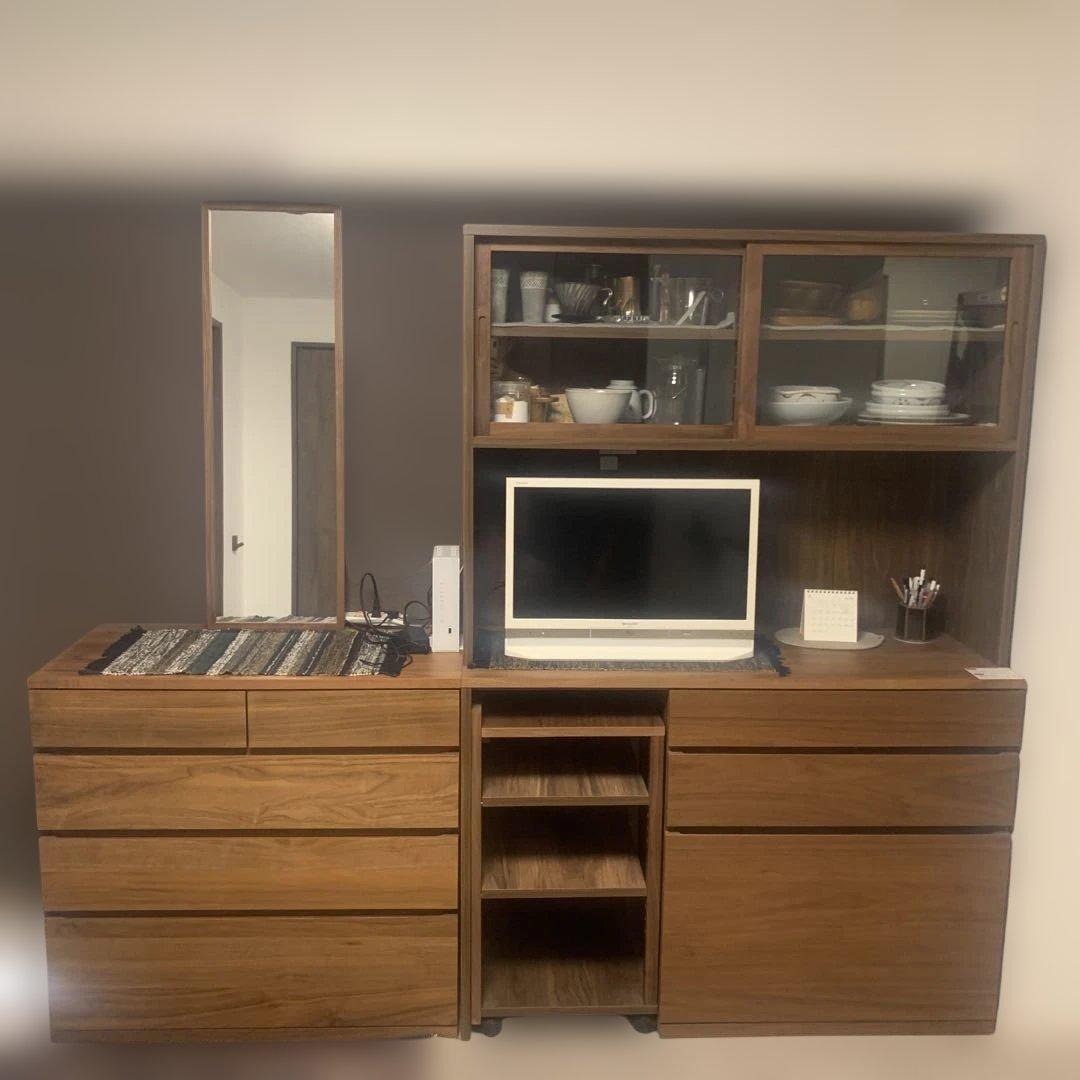 送料込み MUJI 無印良品 木製チェスト4段 幅88×奥行44×高さ83cm