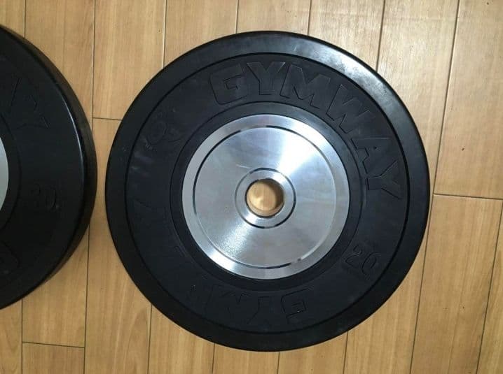 ① GYMWAYバンパープレート 20kg x 1枚