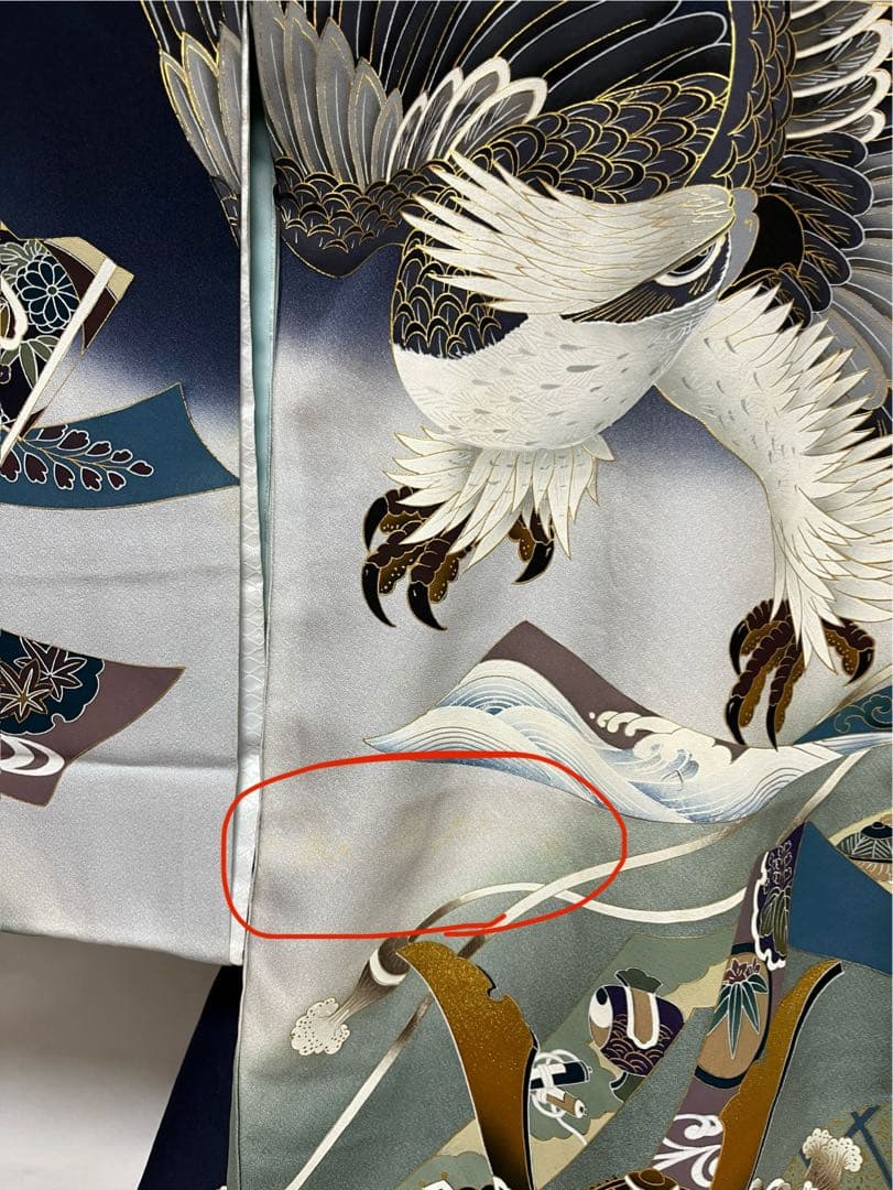 【美おり】MB52007 男の子 正絹 宮参着＋長襦袢セット お宮参り 熨斗目