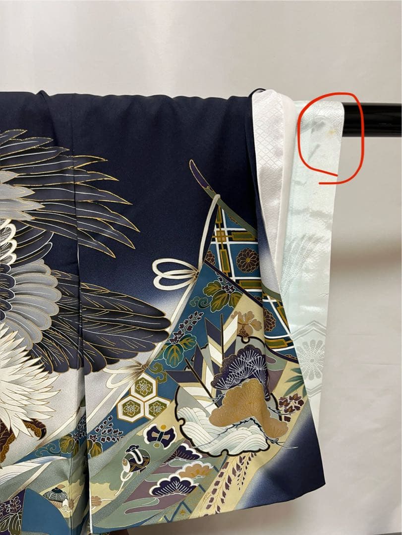 【美おり】MB52007 男の子 正絹 宮参着＋長襦袢セット お宮参り 熨斗目