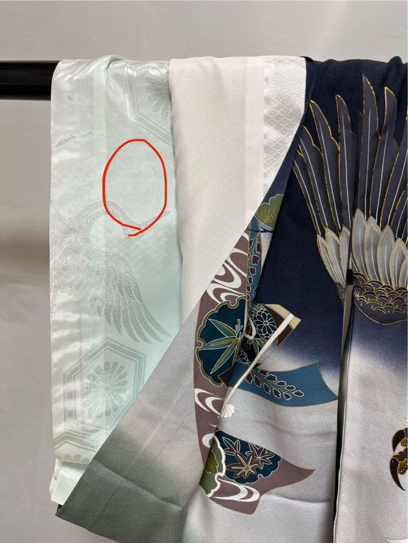 【美おり】MB52007 男の子 正絹 宮参着＋長襦袢セット お宮参り 熨斗目