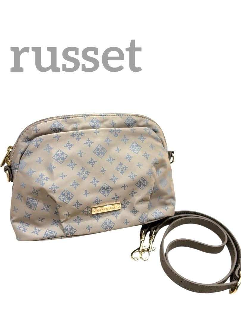 ✨極美品✨ russet ラシット　ショルダーバッグ　ブルーグレー
