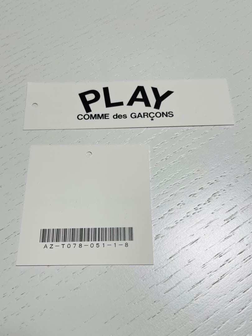 PLAY COMME des GARÇONS グレー ポロシャツ XL