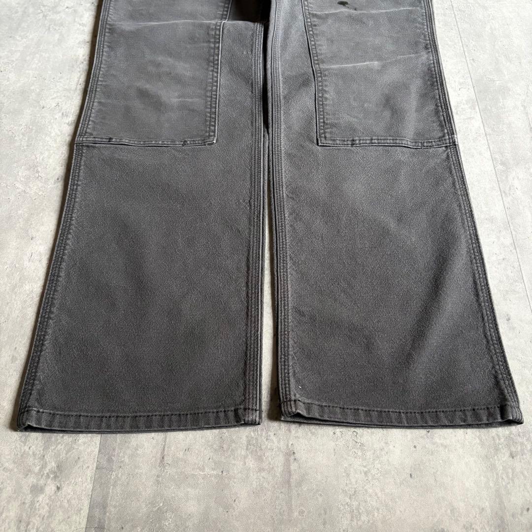 【00s carhartt】ダブルニー　ペインターパンツ　グレー　ダック生地