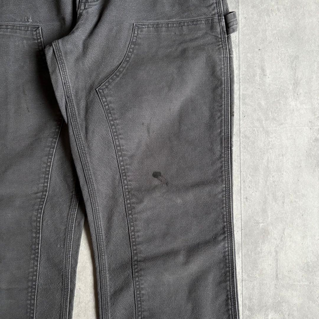【00s carhartt】ダブルニー　ペインターパンツ　グレー　ダック生地