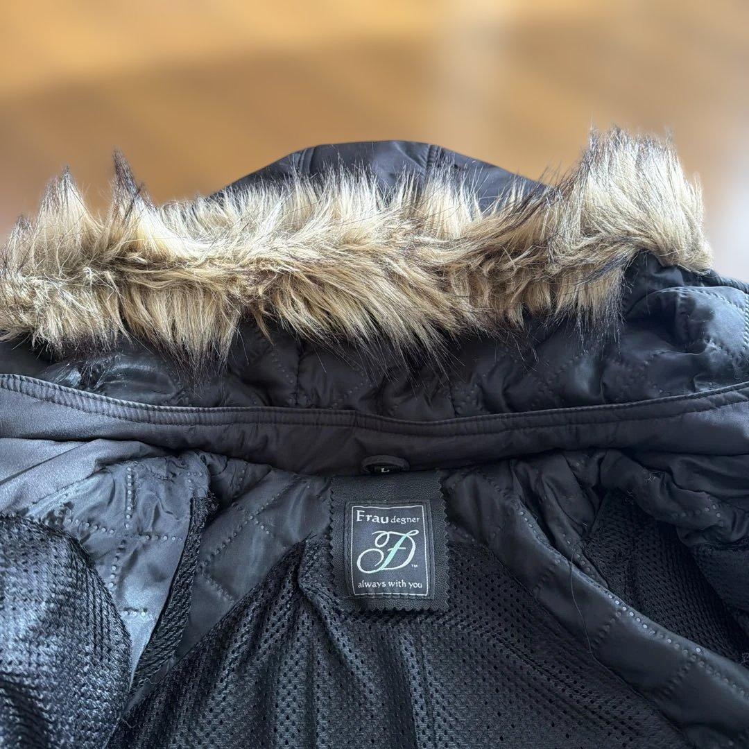 デグナー　レディースウインタージャケット　L ブラック　美品　プロテクター装備