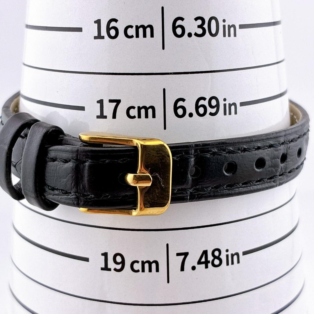 【美品/電池交換済】SEIKO　腕時計　新品ベルト　クォーツ　ゴールド　ブラック