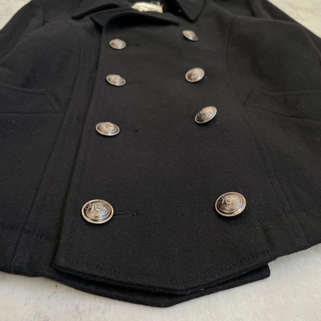 ナポレオンジャケット　銀ボタン　ブラック　黒　アメカジ　Y2K パンク　お兄系