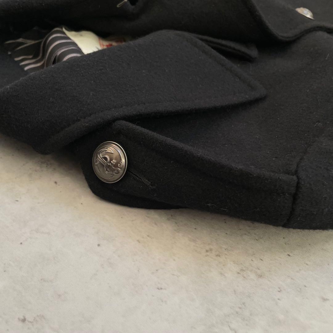 ナポレオンジャケット　銀ボタン　ブラック　黒　アメカジ　Y2K パンク　お兄系