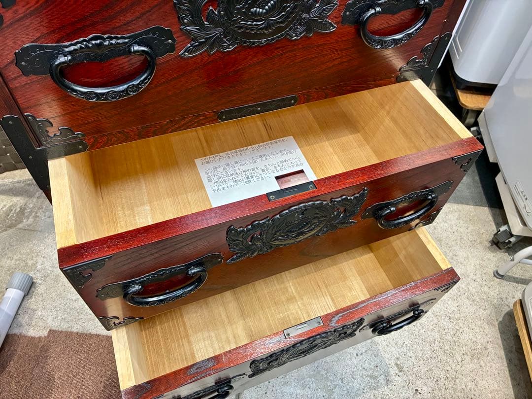 仙台箪笥 チェスト 欅産業 アンティーク タンス 美品 民芸箪笥