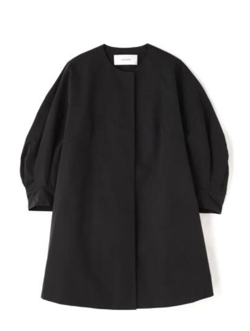 【ADORE】ライトグログランジャケット ブラック オーバーサイズ ゆったり