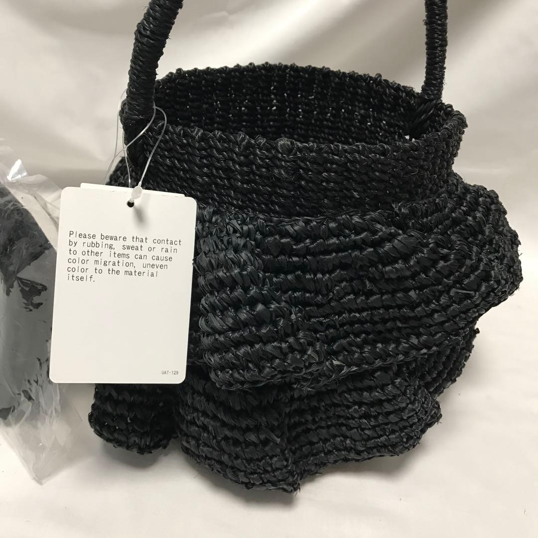 ユナイテッドアローズ　カゴバッグ　黒　タグ付き新品