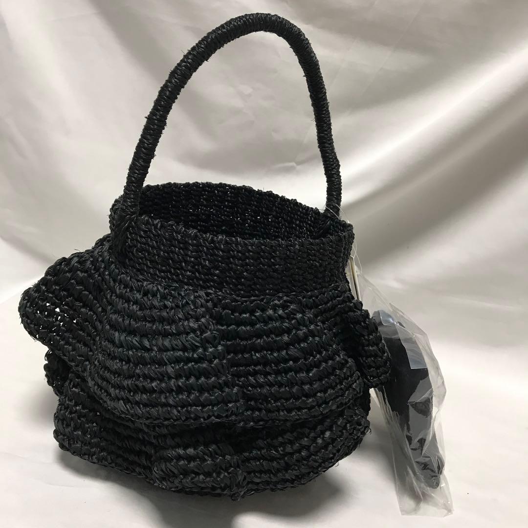 ユナイテッドアローズ　カゴバッグ　黒　タグ付き新品