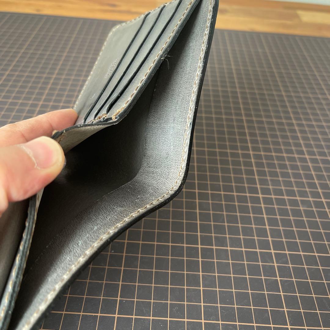 HERZヘルツ 二つ折り財布限定プルアップレザーブラック