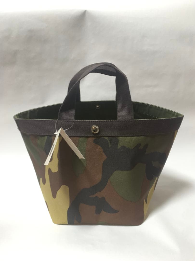 エルベシャプリエ 707c ノワール舟形 トートバッグ M迷彩柄
