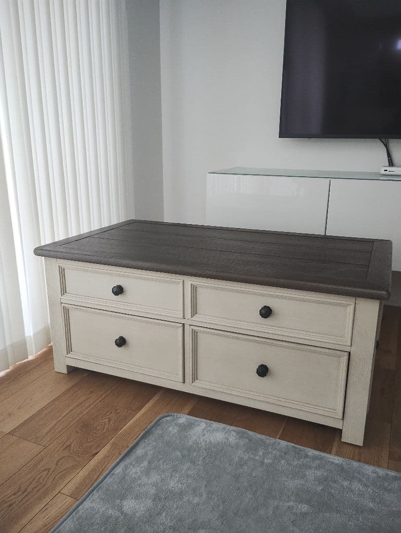 【送料込】アシュレイファニチャー センターテーブル　フレンチカントリー　アメリカ