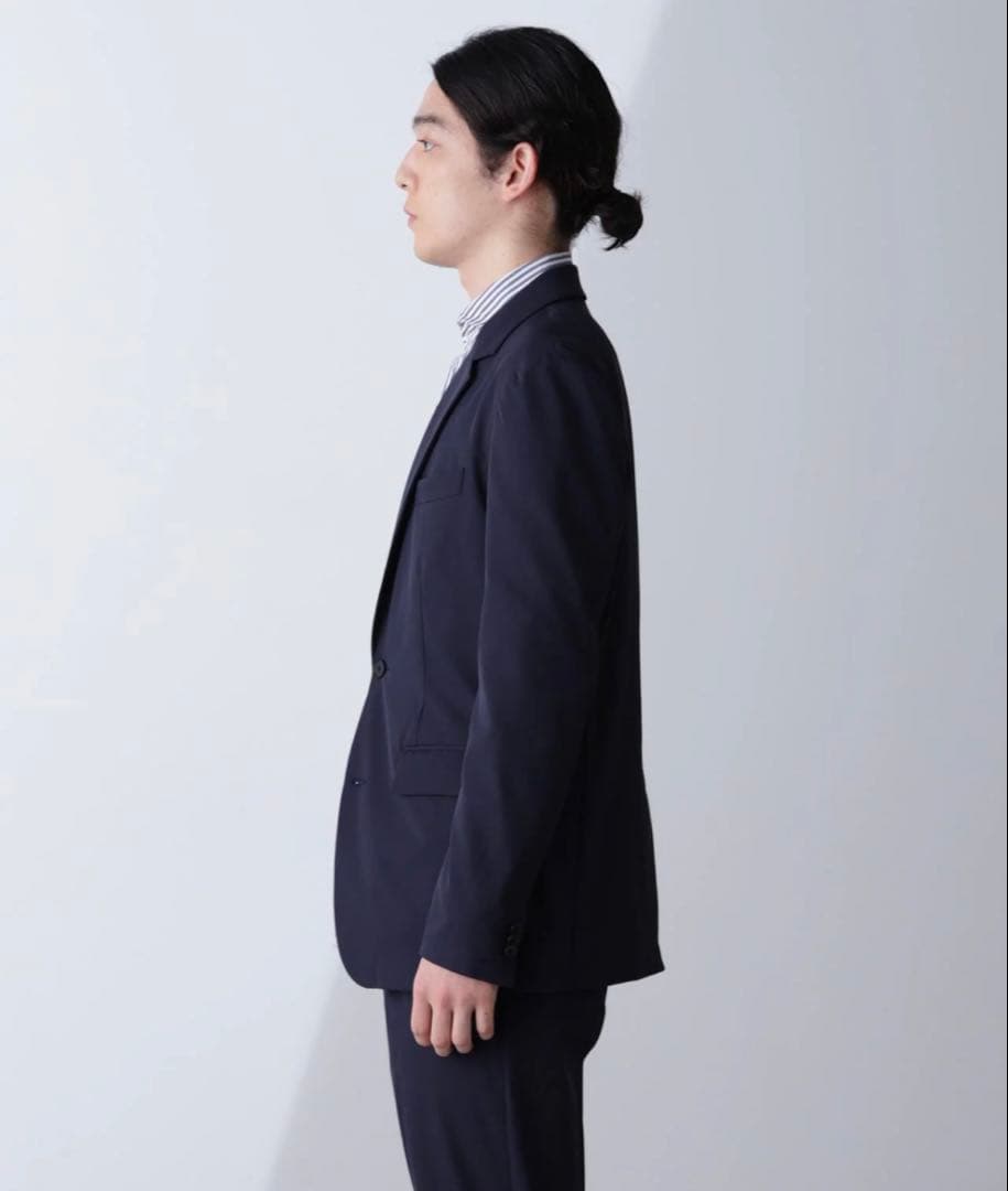 ナノユニバース　ダメリーノ　ツイルストレッチセットアップ　ネイビー　Sサイズ