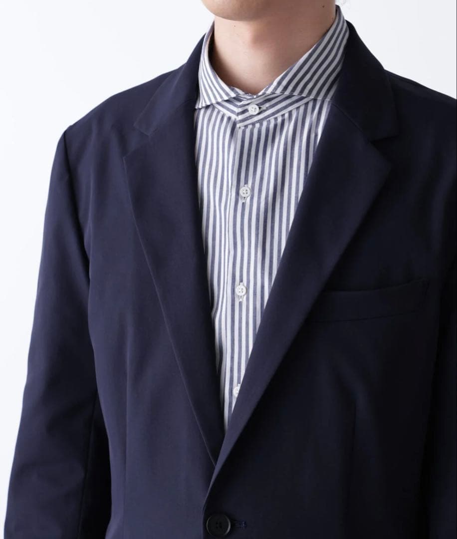 ナノユニバース　ダメリーノ　ツイルストレッチセットアップ　ネイビー　Sサイズ