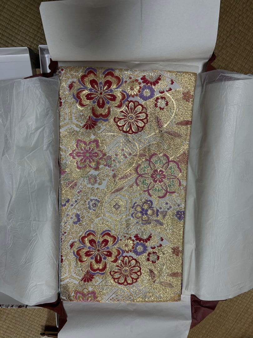 鈴乃屋 振袖フルセット 赤色花柄 (ファーは別売り)