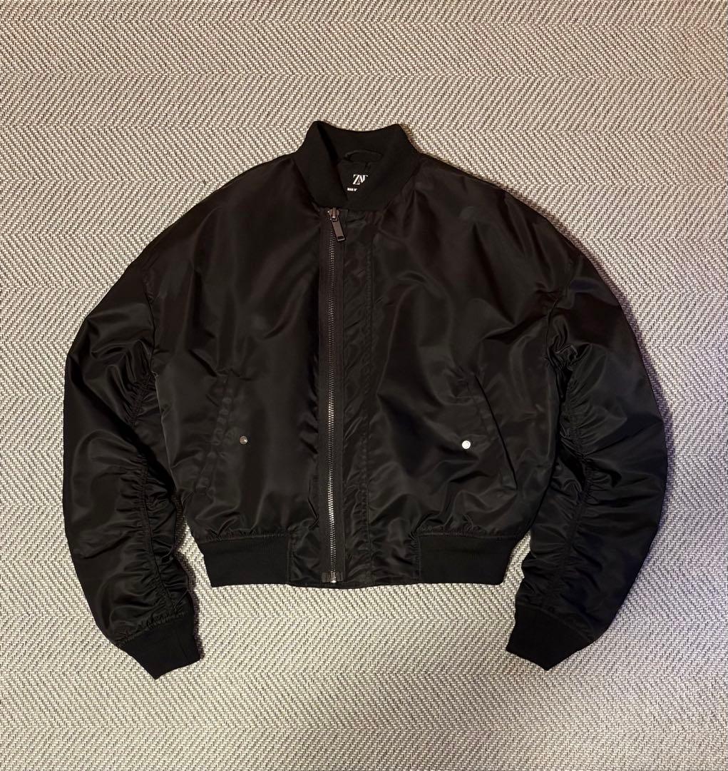 ZARA クロップドボンバージャケット LIMITED EDITION M