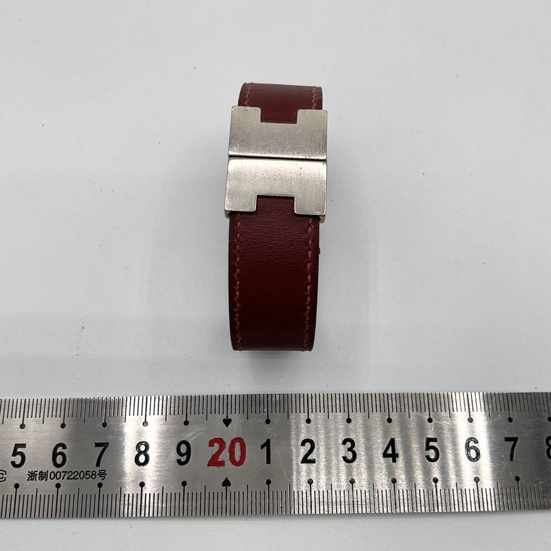 エルメス HERMES ルーリー ブレスレット バングル レッド 袋付