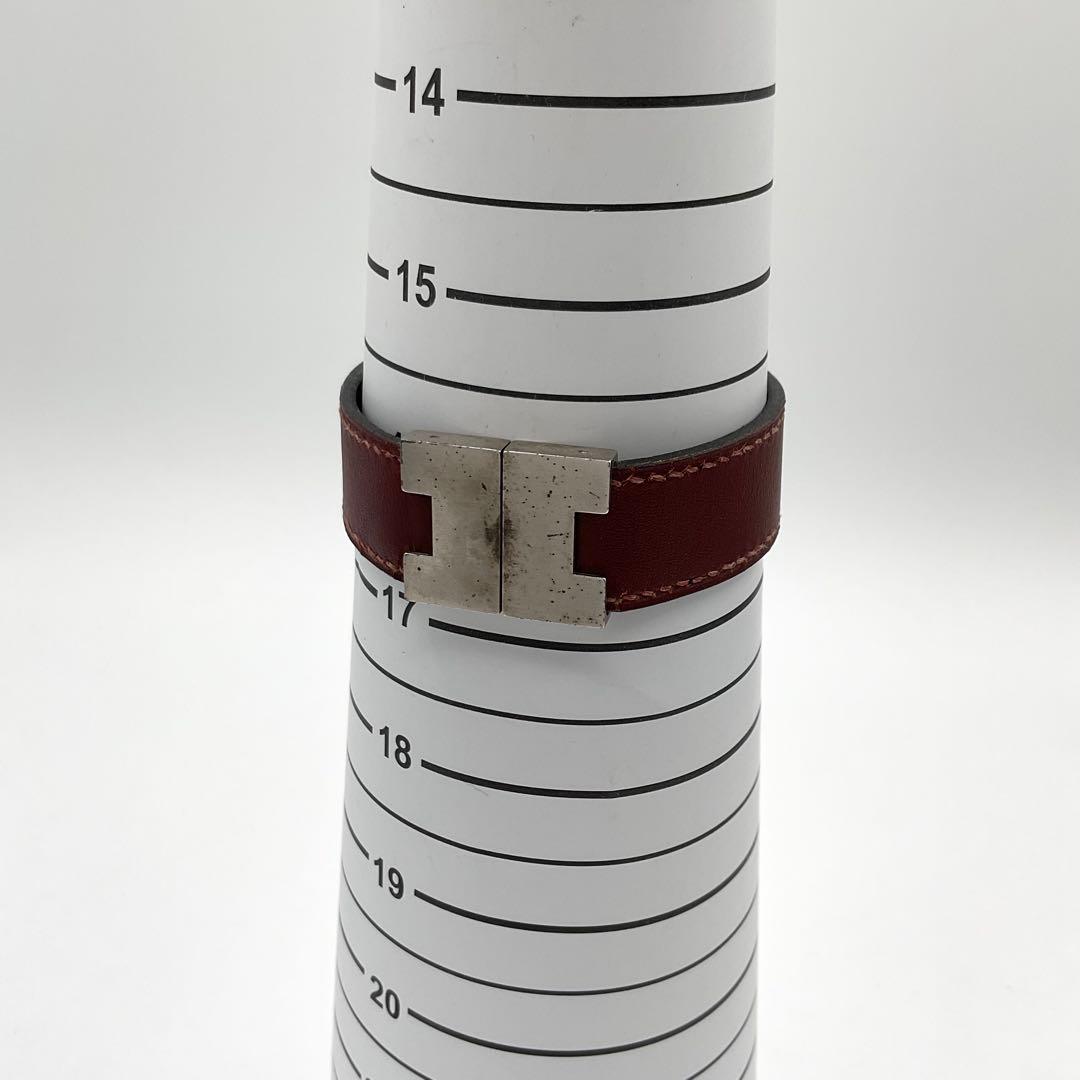 エルメス HERMES ルーリー ブレスレット バングル レッド 袋付