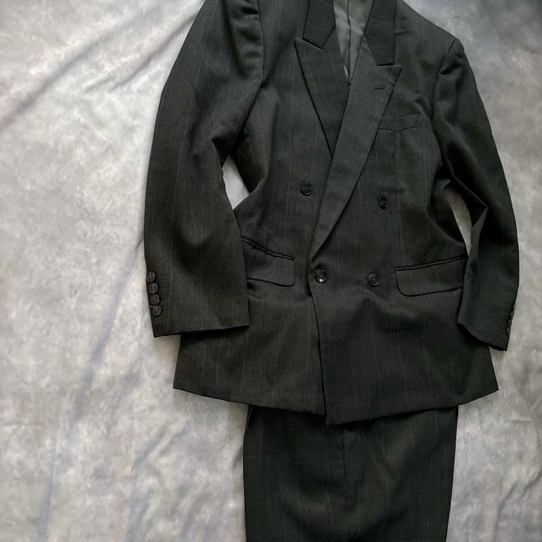 オールド　ディオール セットアップ　チェック柄　スーツ　ダブルボタン　y2k