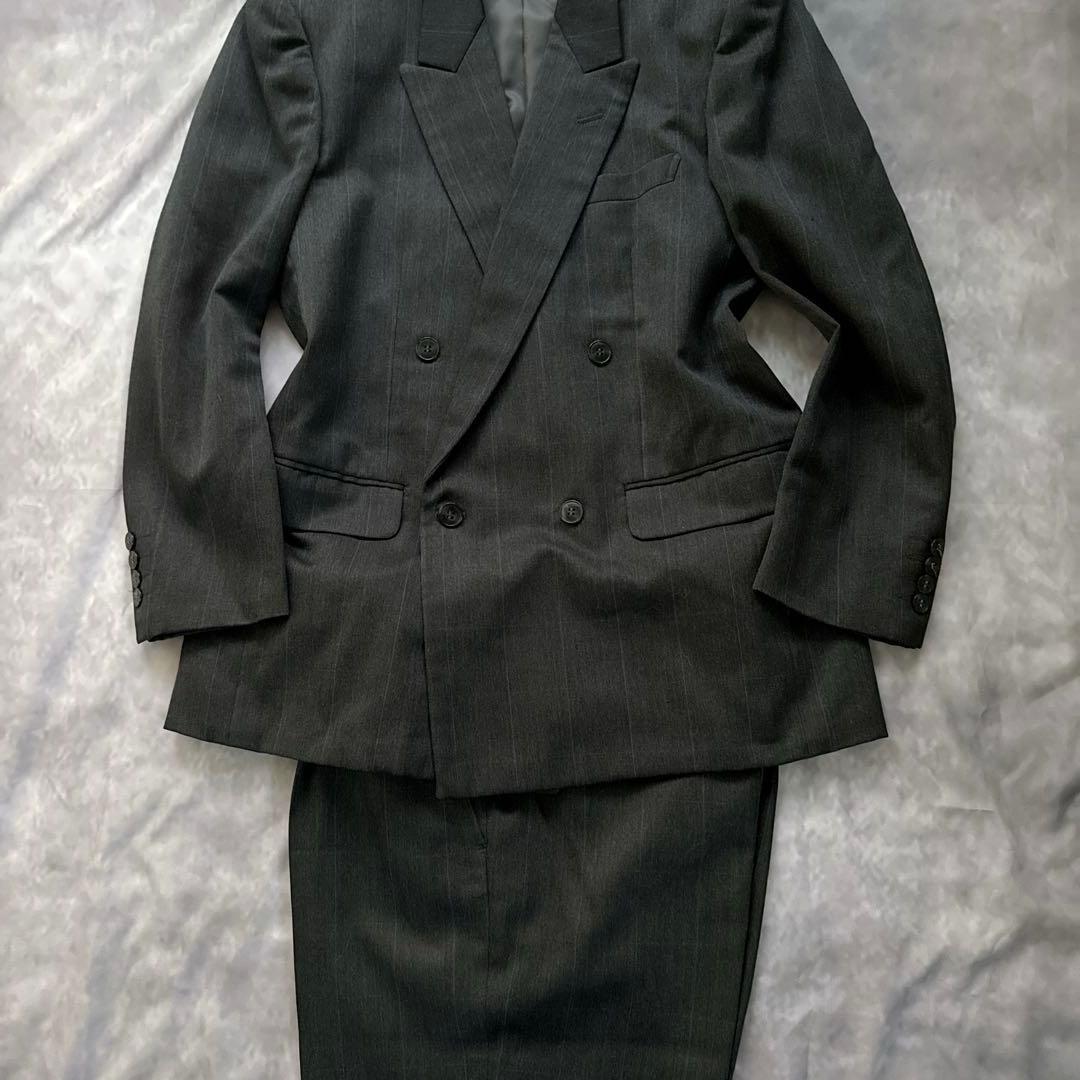 オールド　ディオール セットアップ　チェック柄　スーツ　ダブルボタン　y2k