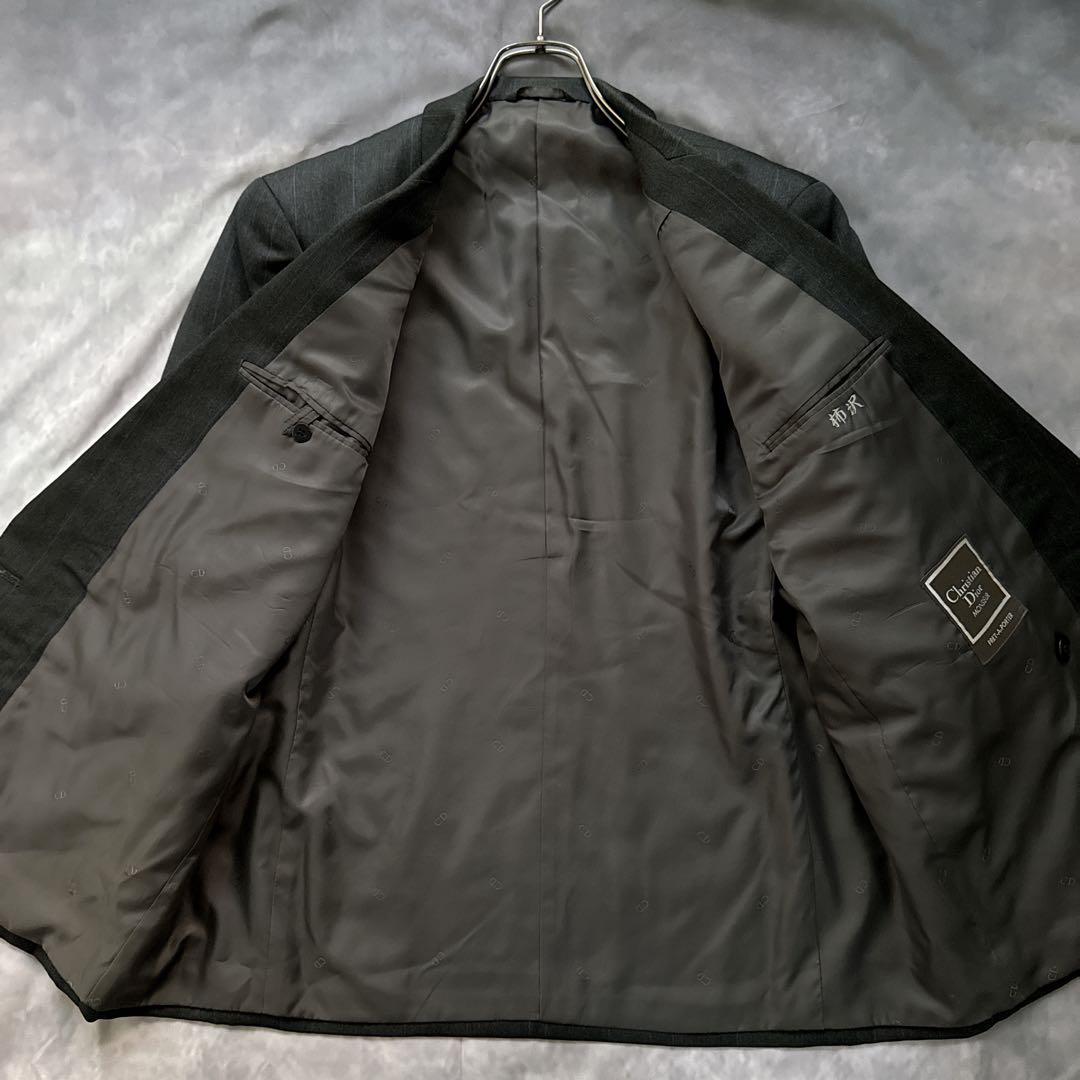 オールド　ディオール セットアップ　チェック柄　スーツ　ダブルボタン　y2k